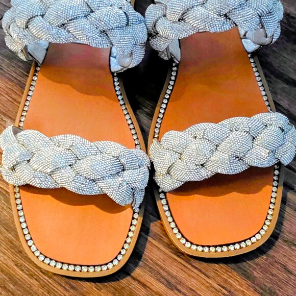 Steve Madden bling slides - Picture 2 of 4